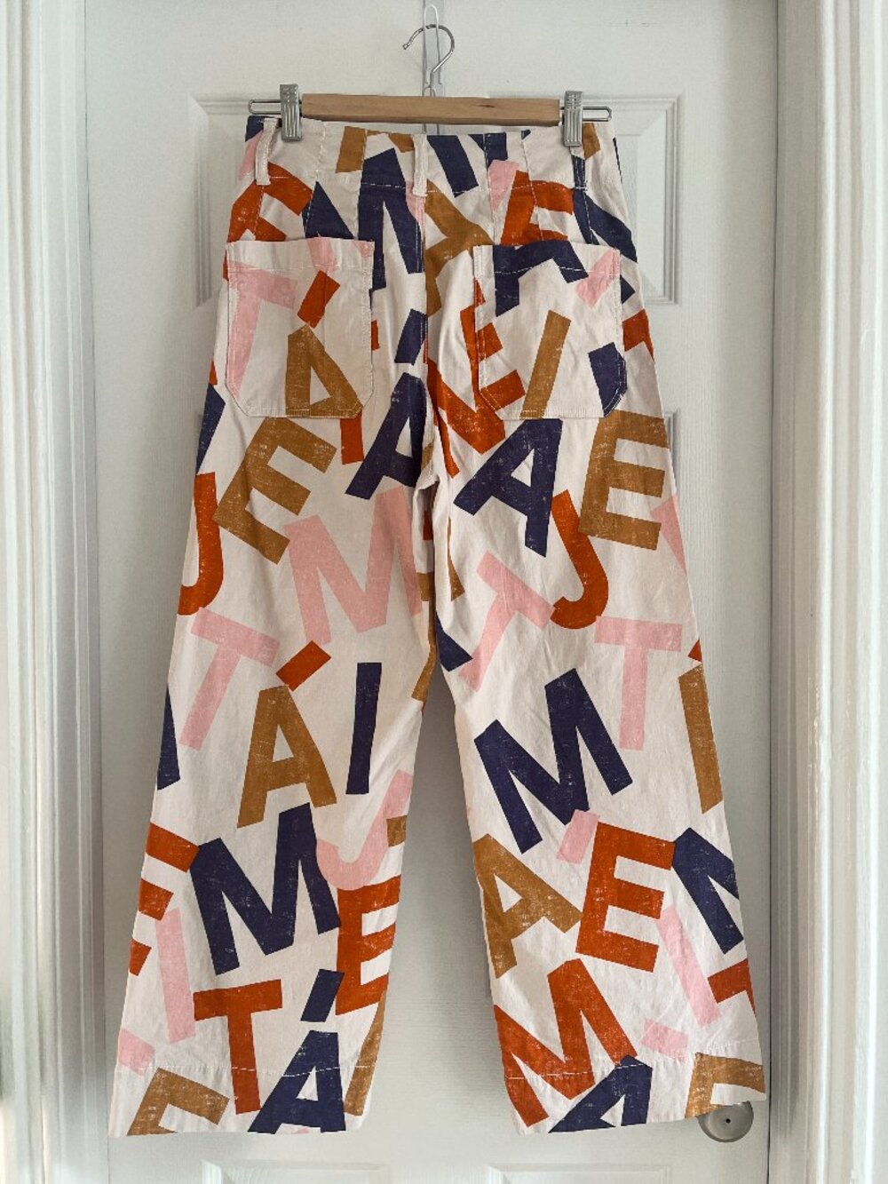 Maeve by Anthropologie Colette Cropped Wide-Leg Je t’aime Pants (Sz 27) - Picture 3 of 6